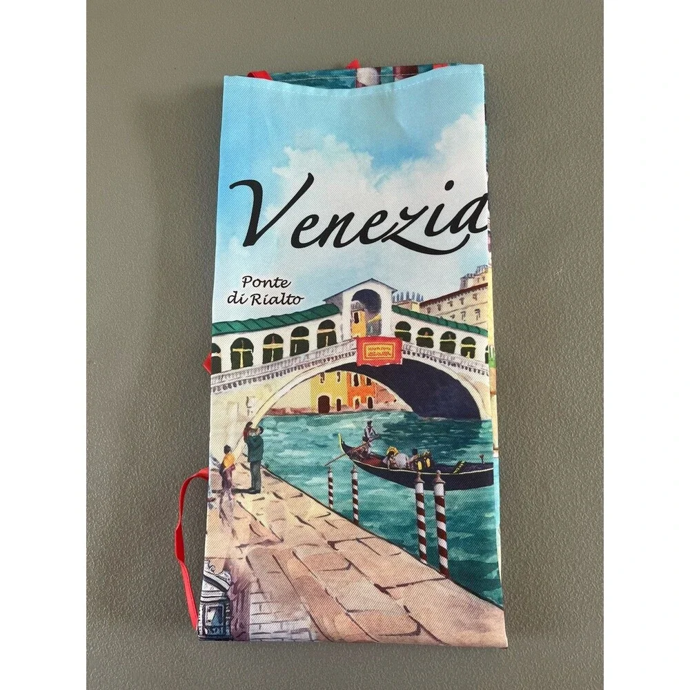 Venice Italy Travel Souvenir Cooking Apron Ponte Di Rialto Polyester Colorful